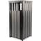 Lorell Rectangular Outdoor Can, Charcoal, Polystyrene 42693 - alternate 4